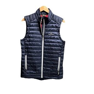 Kathmandu Navy Puffer 80% Duck Down Men's Activewear Vest Size XS